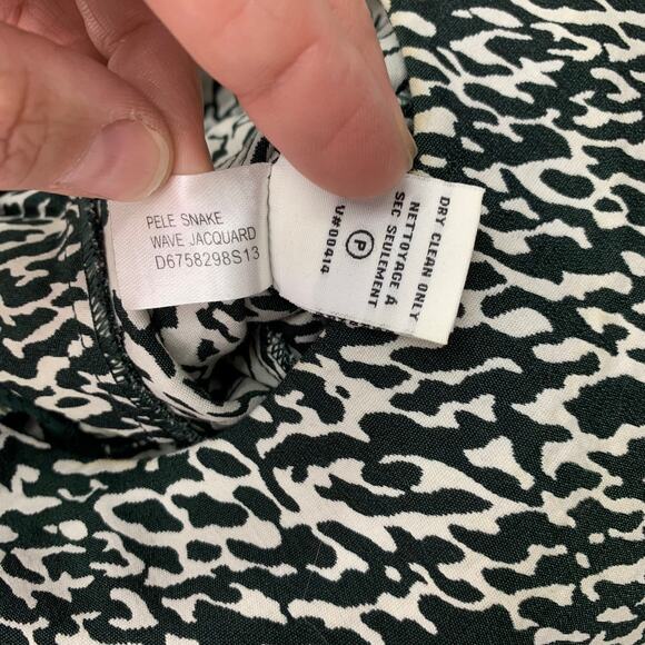 Diane von Furstenberg Size XS Pele Snake Wave Jacquard Green Shift Dress READ - Picture 11 of 16